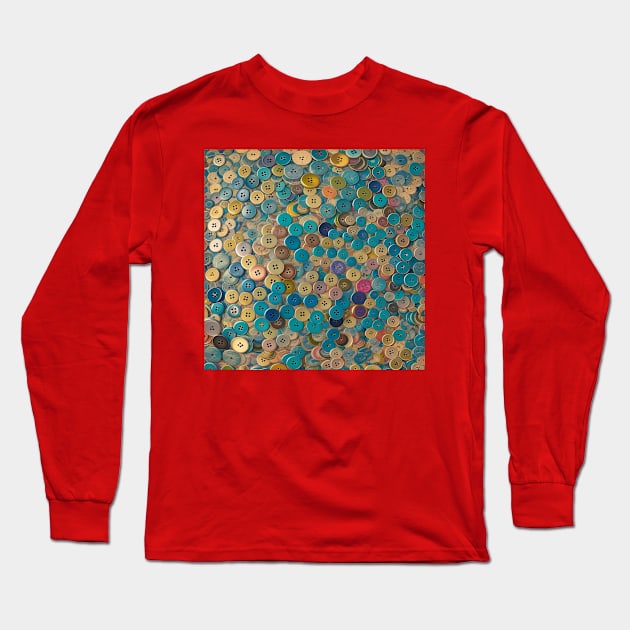 Buttons Long Sleeve T-Shirt by Glenbobagins